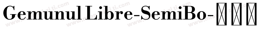 Gemunul Libre-SemiBo字体转换